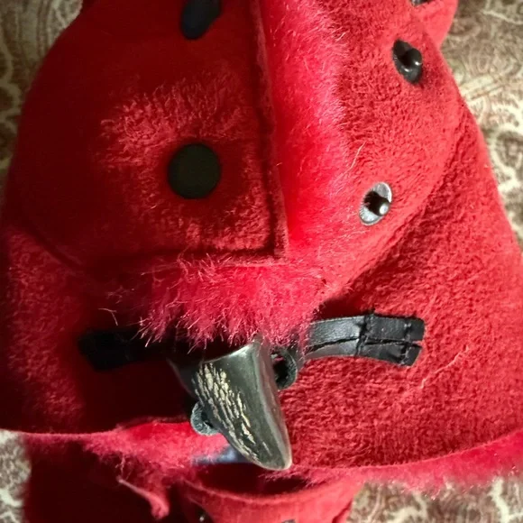 Burberry Red Genuine Lambskin Coat